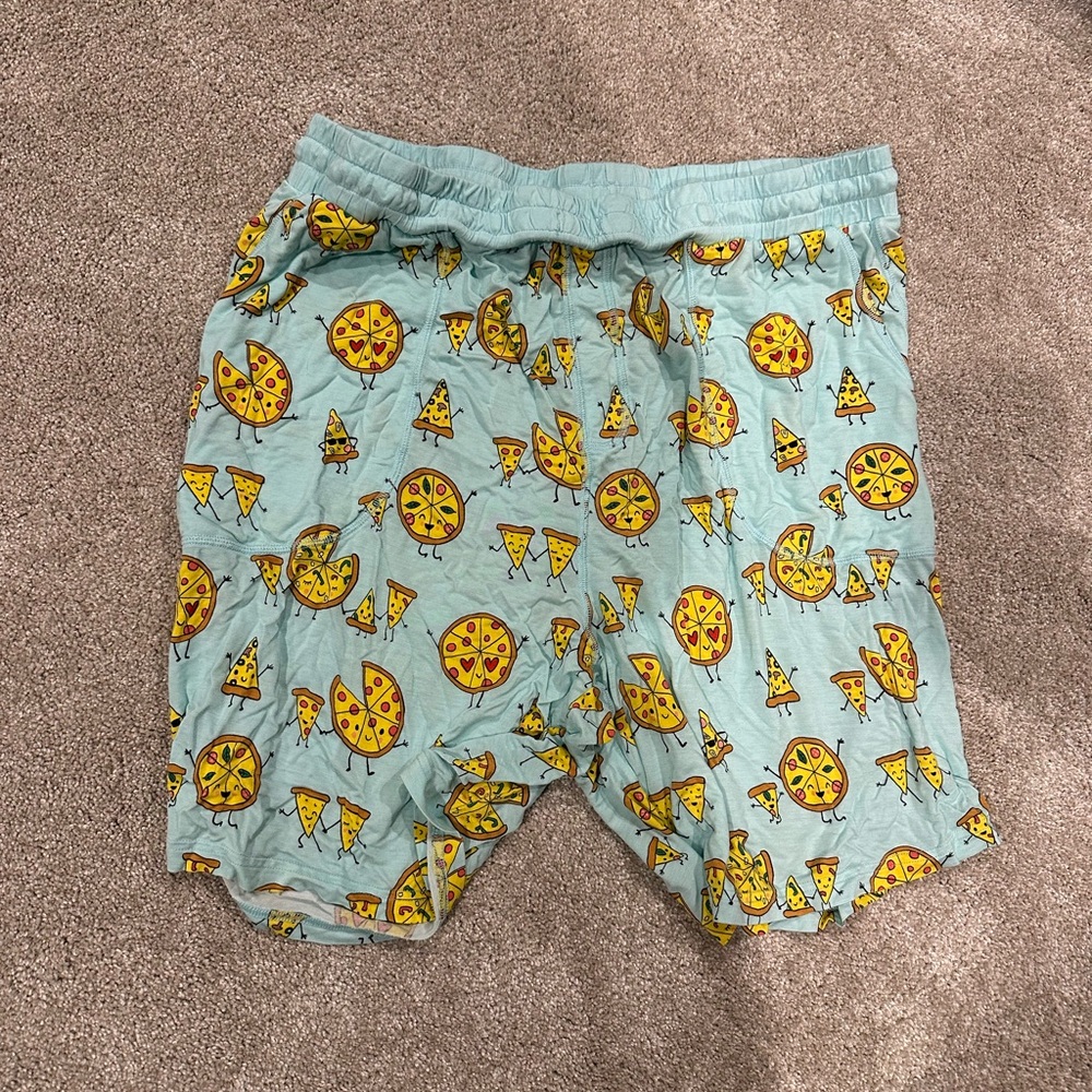 Little Sleepies Pizza Party Print men’s Shorts xxl